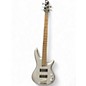 Used Ibanez SR305 5 String Metallic Silver Electric Bass Guitar thumbnail