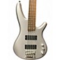 Used Ibanez SR305 5 String Metallic Silver Electric Bass Guitar