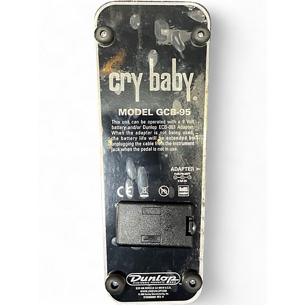 Used Dunlop GCB95W Original Crybaby Wah Effect Pedal