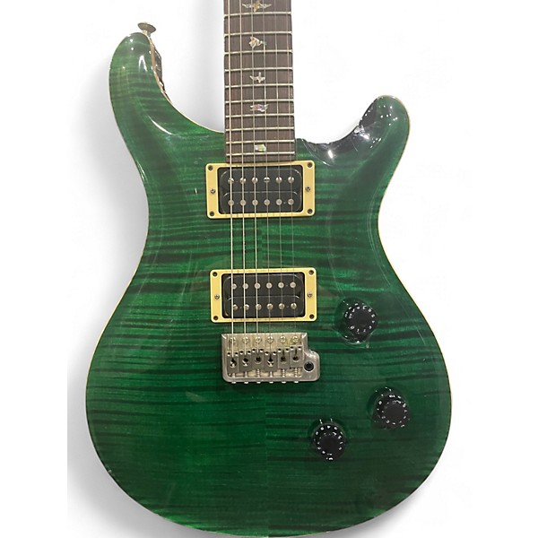 Used PRS Custom 24 10 Top Green Solid Body Electric Guitar