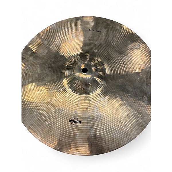 Used Wuhan Cymbals & Gongs 14in 14 IN. WESTERN HI HAT CYMBAL Cymbal