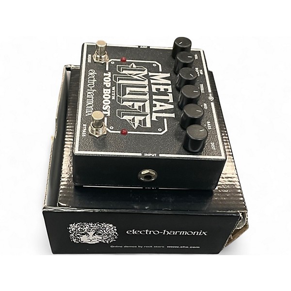 Used Electro-Harmonix Metal Muff Distortion With Top Boost Effect Pedal
