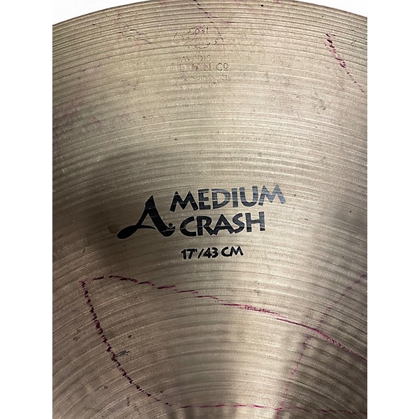 Used Zildjian 17in A Series Medium Crash Cymbal