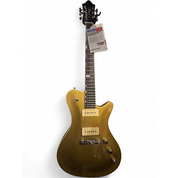 Used Rodriguez Custom Carve Top Gold Top Solid Body Electric Guitar