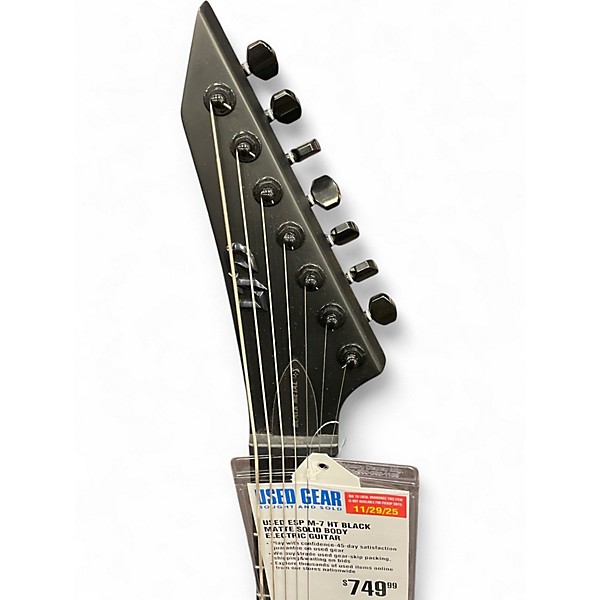 Used ESP M-7 HT BLACK MATTE Solid Body Electric Guitar