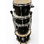 Used SONOR 4 Piece AQX JUNGLE Black Midnight Sparkle Drum Kit thumbnail
