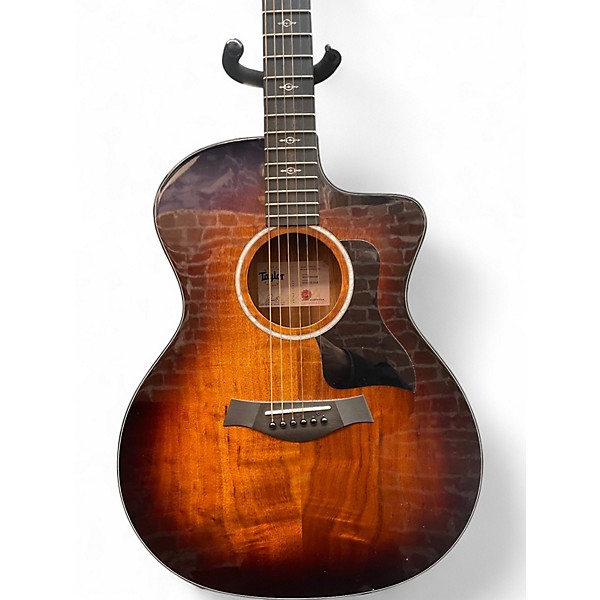 Used Taylor 224CEKDLX 2 Tone Sunburst Acoustic Electric Guitar