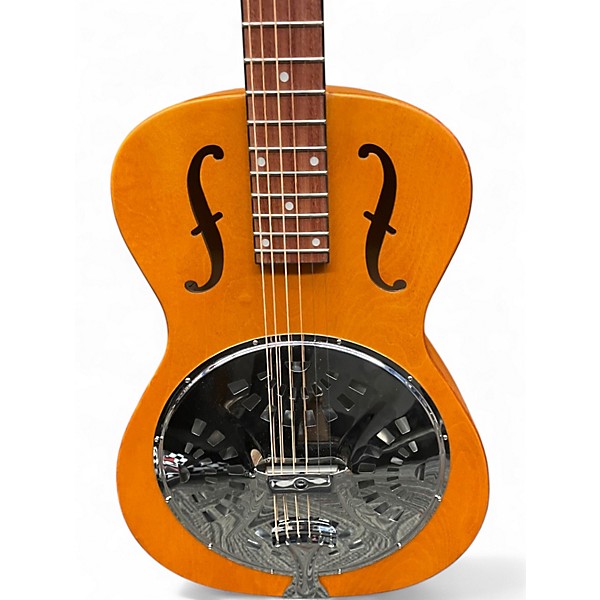 Used Dobro Hound Dog Round Neck Natural Resonator Guitar