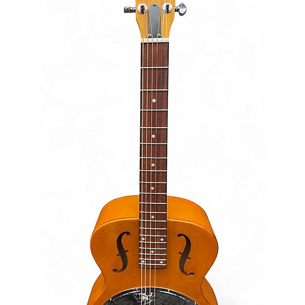 Used Dobro Hound Dog Round Neck Natural Resonator Guitar