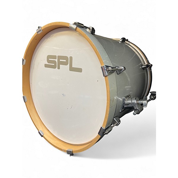 Used SPL 4 Piece velocity street bop Silver Sparkle Drum Kit