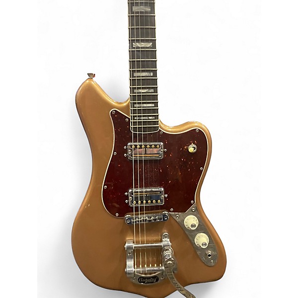 Used Fender Maverick Dorado Firemist Gold Solid Body Electric Guitar