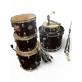 Used Stagg 5 Piece DRUM SET RED Drum Kit
