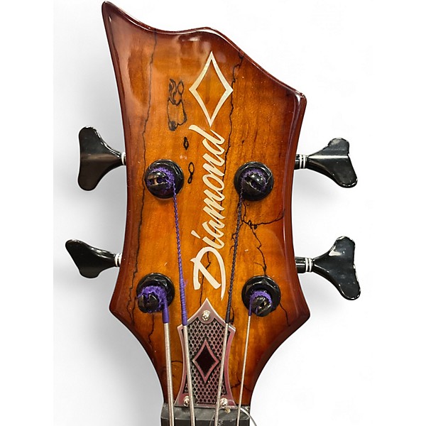 Used Diamond Guitar hailfire 4 string 3 Tone Sunburst Electric Bass Guitar