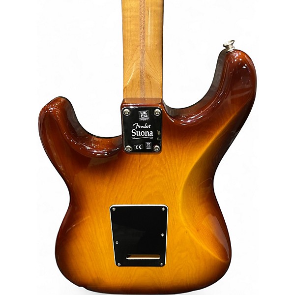 Used Fender Suona Stratocaster 2 Tone Sunburst Hollow Body Electric Guitar