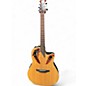 Used Ovation ce44-4 Natural Acoustic Electric Guitar