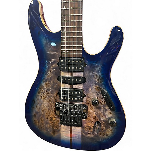 Used Ibanez S1070PBZ COSMIC BLUE SUNBURST Solid Body Electric Guitar