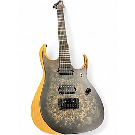 Used Ibanez RGDIX6PB Black Burl Burst Solid Body Electric Guitar
