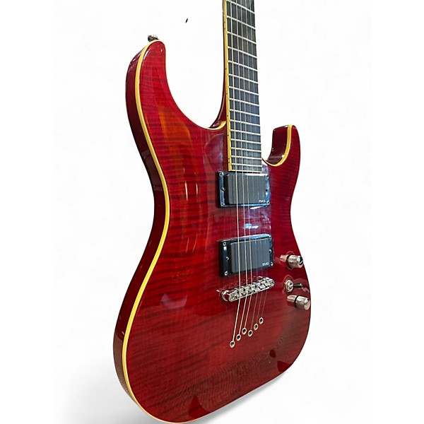 Used Washburn X-50PROFE Trans Red Solid Body Electric Guitar