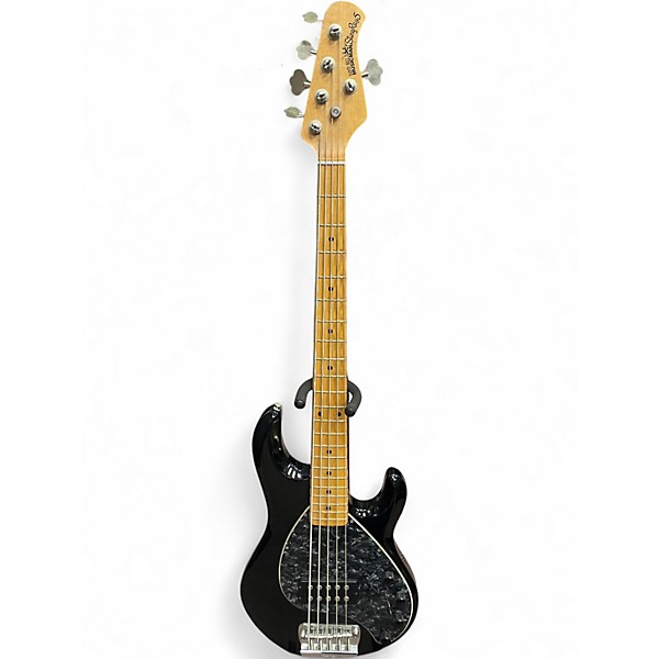 Used Ernie Ball Music Man Stingray 5 String Black Electric Bass Guitar