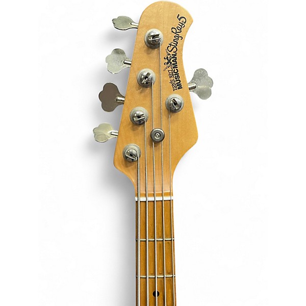 Used Ernie Ball Music Man Stingray 5 String Black Electric Bass Guitar