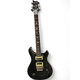 Used PRS SE Custom 24 Trans Black Solid Body Electric Guitar