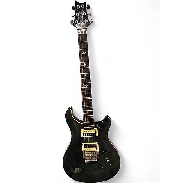 Used PRS SE Custom 24 Trans Black Solid Body Electric Guitar