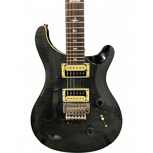 Used PRS SE Custom 24 Trans Black Solid Body Electric Guitar