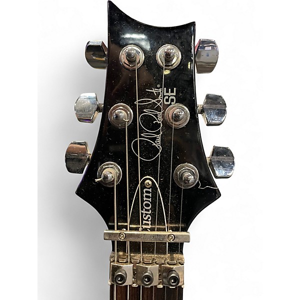 Used PRS SE Custom 24 Trans Black Solid Body Electric Guitar