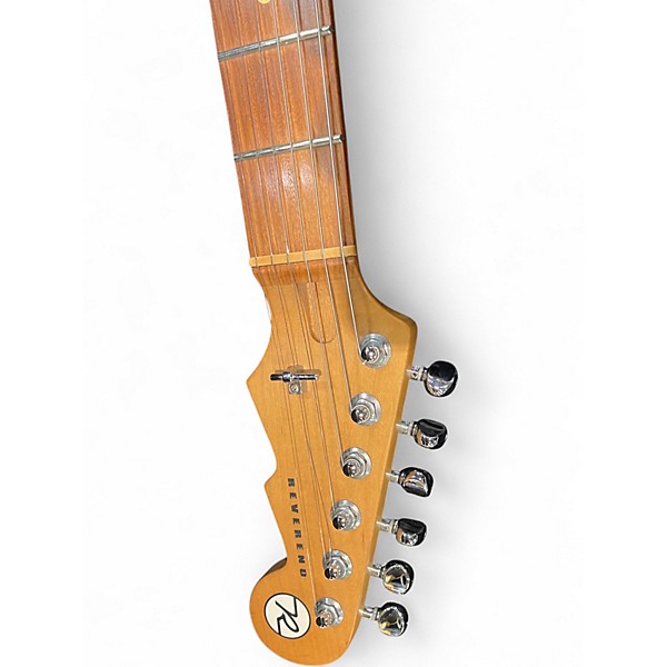 Used Reverend club king rt Orange Hollow Body Electric Guitar