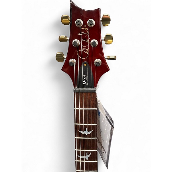 Used PRS P24 Trans Red Solid Body Electric Guitar
