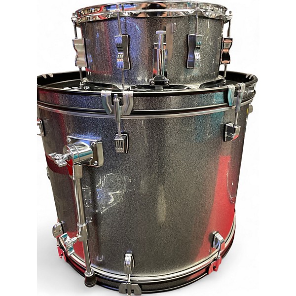 Used Ludwig 5 Piece BACKBEAT Silver Sparkle Drum Kit