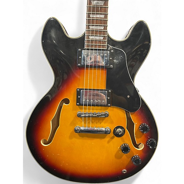 Used Firefly jsn sunburst Hollow Body Electric Guitar