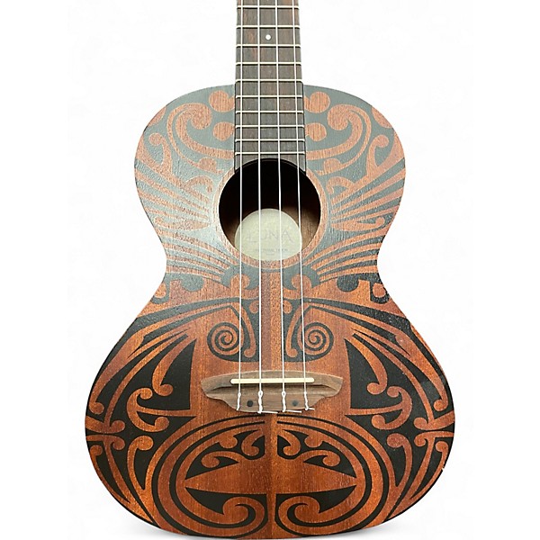 Used Luna Tribal Tenor Mahogany Ukulele