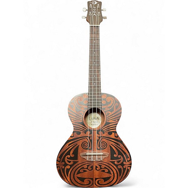 Used Luna Tribal Tenor Mahogany Ukulele