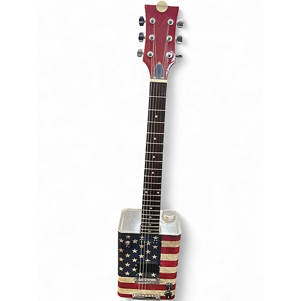 Used Bohemian Guitars GAS CAN AMERICAN FLAG Hollow Body Electric Guitar