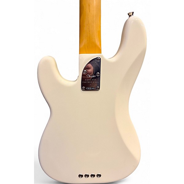 Used Fender American Professional II Precision Bass Olympic White Electric Bass Guitar