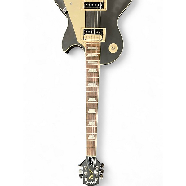 Used Epiphone Les Paul Traditional Pro IV Worn Ebony Solid Body Electric Guitar
