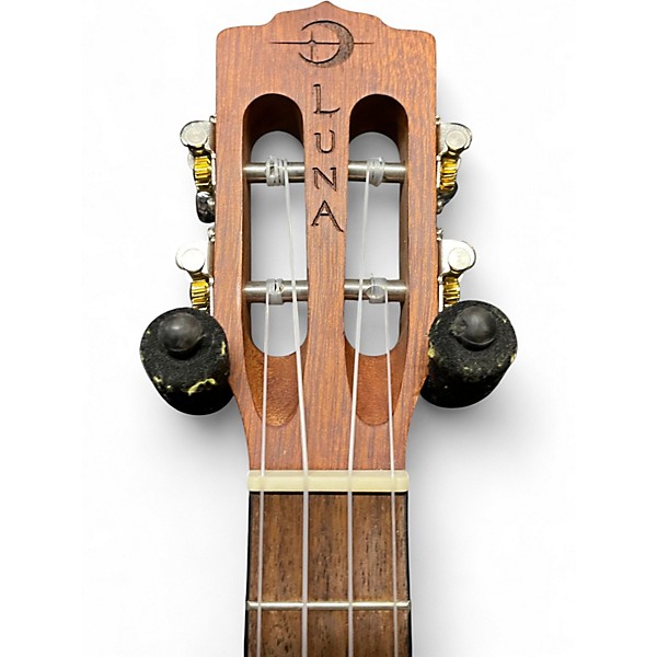 Used Luna Henna Dragon Mahogany Tenor Electric Natural Mahogany Ukulele