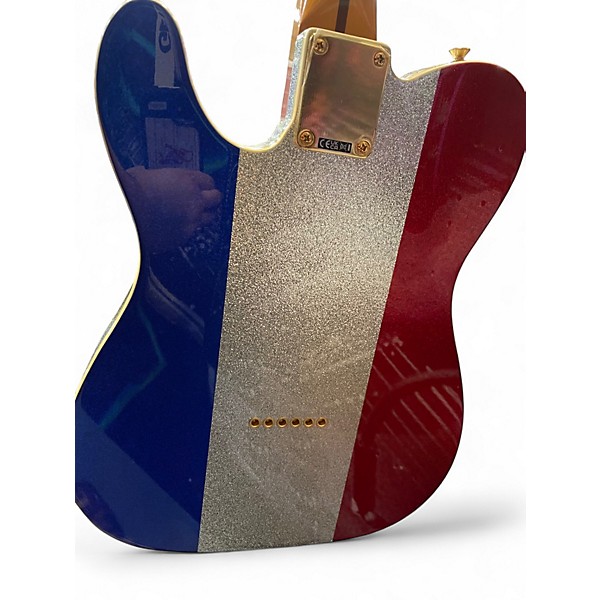 Used Fender Buck Owens Signature Telecaster Red Silver and Blue Solid Body Electric Guitar