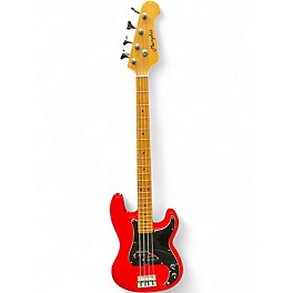 Used Memphis P-Bass Red Electric Bass Guitar