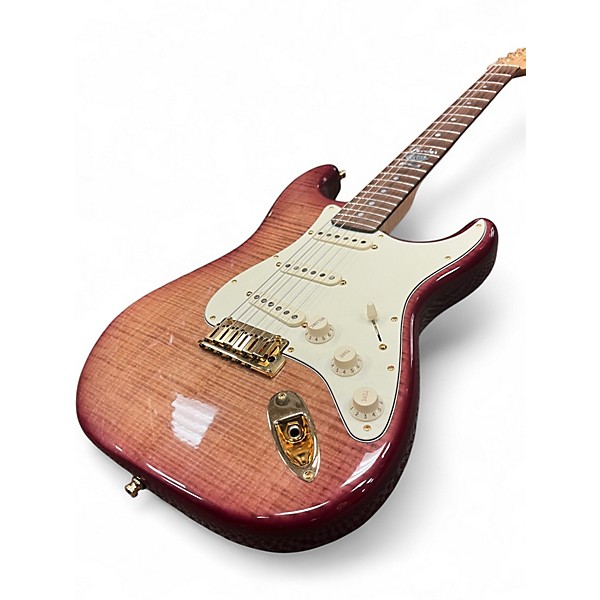 Used Fender Custom Shop 60th Anniversary Presidential Stratocaster Flame Maple Top Wine Red Stain Solid Body Electric Guitar