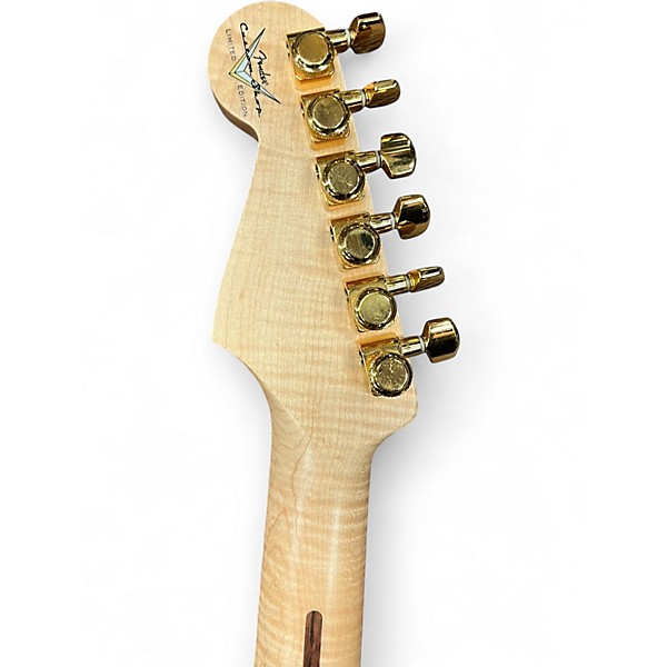 Used Fender Custom Shop 60th Anniversary Presidential Stratocaster Flame Maple Top Wine Red Stain Solid Body Electric Guitar