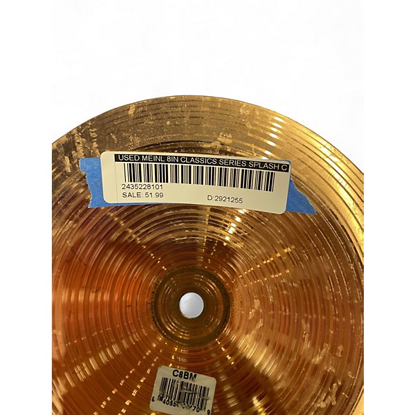 Used MEINL 8in Classics Series Splash Cymbal