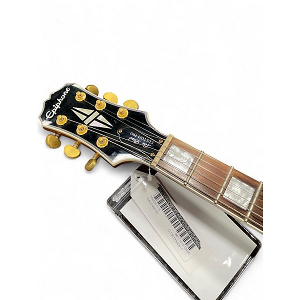 Used Epiphone Les Paul Custom Natural Solid Body Electric Guitar