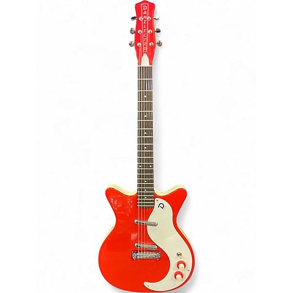 Used Danelectro 59 NOS+ Dakota Red Solid Body Electric Guitar