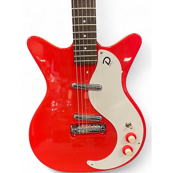 Used Danelectro 59 NOS+ Dakota Red Solid Body Electric Guitar
