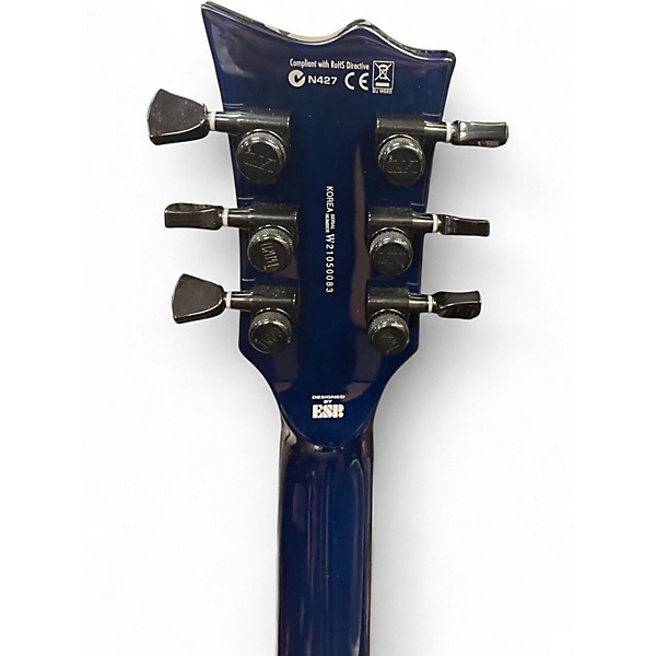 Used ESP EC1000 Deluxe Blue Natural Fade Solid Body Electric Guitar