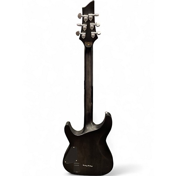 Used Schecter Guitar Research C1 Platinum Trans Black Solid Body Electric Guitar