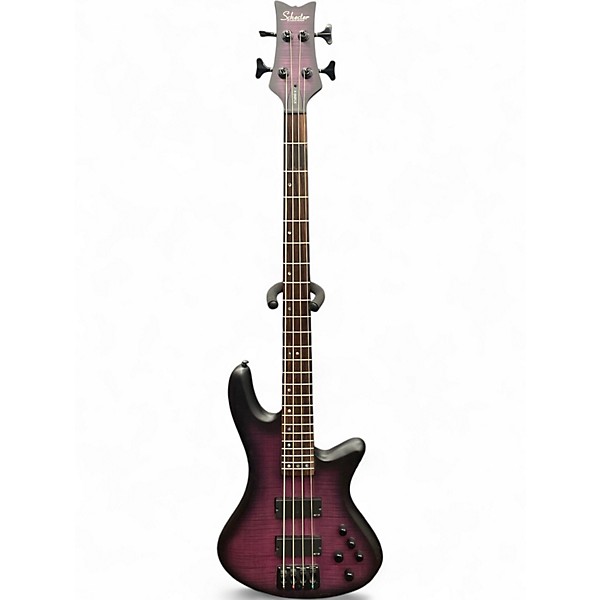 Used Schecter Guitar Research STUDIO 4 Purple Electric Bass Guitar