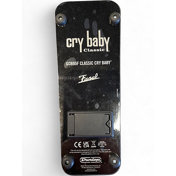 Used Dunlop GCB95F Crybaby Classic Wah With Fasel Inductor Effect Pedal